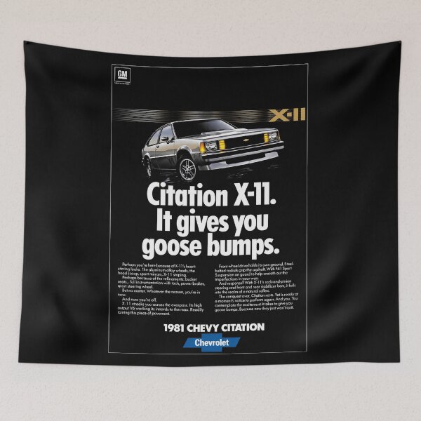 Item preview, 1981 Chevy Citation X-11 – Retro Chevrolet Performance Ad Art designed and sold by Stinky Lincy's Apparel Company.