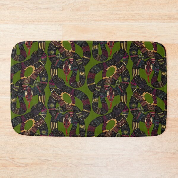 Item preview, geo snakes green designed and sold by scrummy.