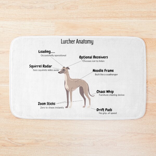 Artikelvorschau, Anatomie des Lurchers: Lustige Körperteile des Hundes entworfen und verkauft von MuggsandMabel.