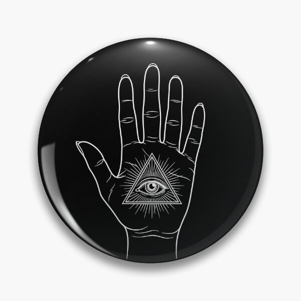 Item preview, All-Seeing Eye of the Hamsa – Mystical Occult Design designed and sold by Fuechse.
