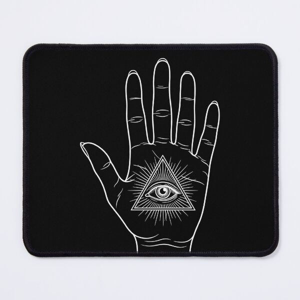 Item preview, All-Seeing Eye of the Hamsa – Mystical Occult Design designed and sold by Fuechse.
