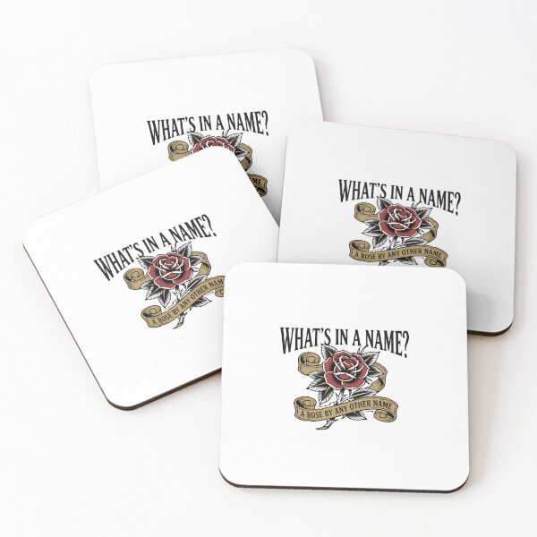 Item preview, Romeo and Juliet Whats In A Name Rose Quote designed and sold by Fenay Designs.