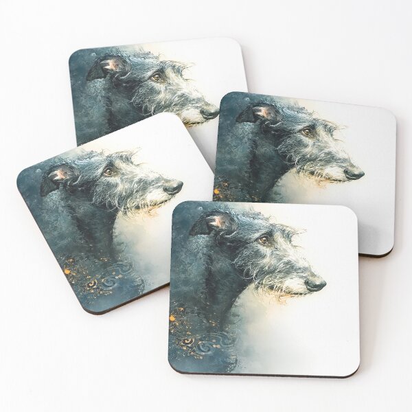 Item preview, Delicate portrait of a scottish deerhound designed and sold by aghnadarragh.