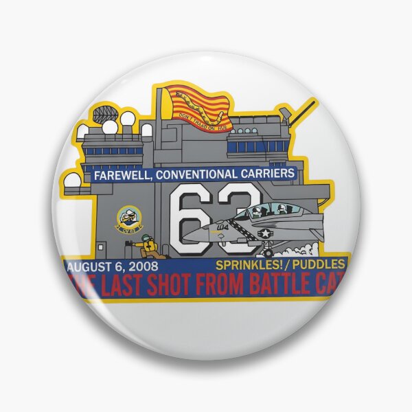 Item preview, Commemorative Patch: The Last Shot from Battle Cat (USS Kitty Hawk CV-63) designed and sold by CharlieDesings.