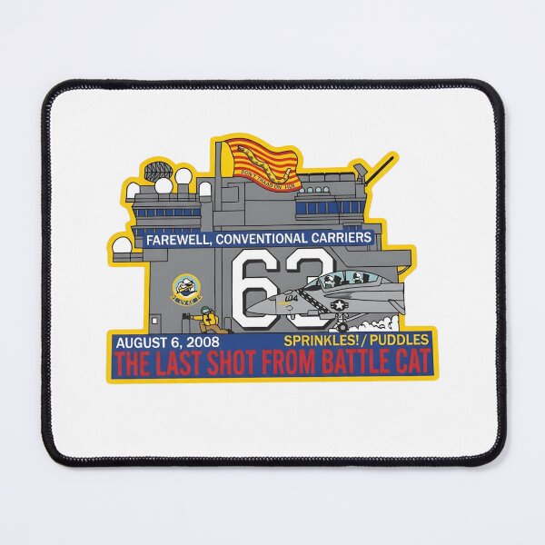 Item preview, Commemorative Patch: The Last Shot from Battle Cat (USS Kitty Hawk CV-63) designed and sold by CharlieDesings.