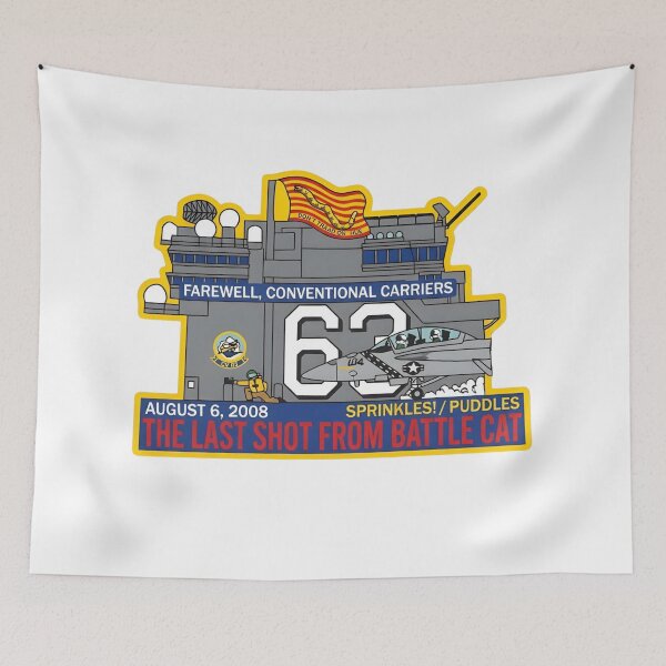 Item preview, Commemorative Patch: The Last Shot from Battle Cat (USS Kitty Hawk CV-63) designed and sold by CharlieDesings.