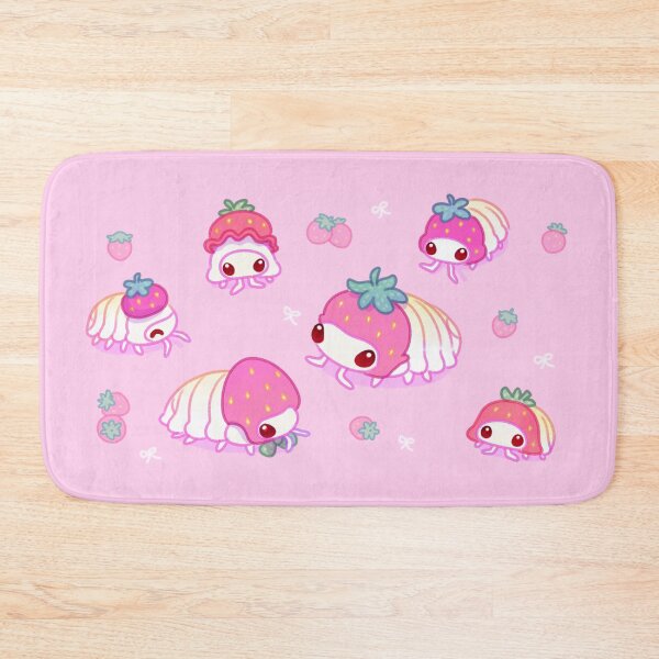 Item preview, Isopods wearing a strawberry hat designed and sold by pikaole.