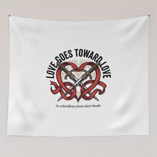 Item preview, Romeo and Juliet Love Goes Toward Love Heart Daggers Quote designed and sold by Fenay Designs.