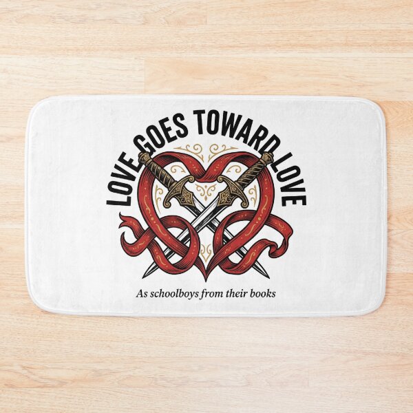Item preview, Romeo and Juliet Love Goes Toward Love Heart Daggers Quote designed and sold by Fenay Designs.