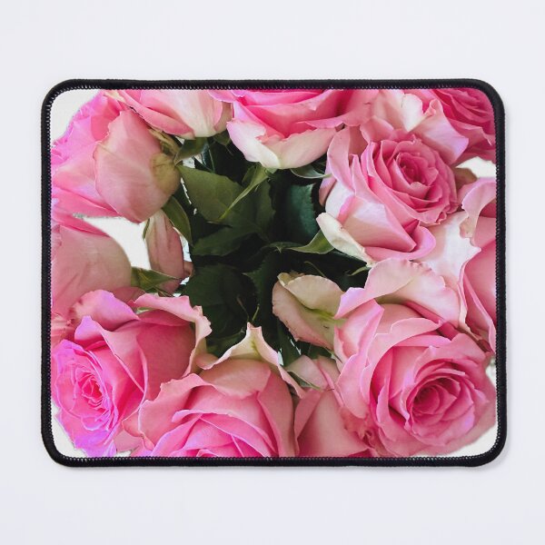 Item preview, Beautiful Bouquet of Pink Roses Isolated on White designed and sold by BalkanBloom.