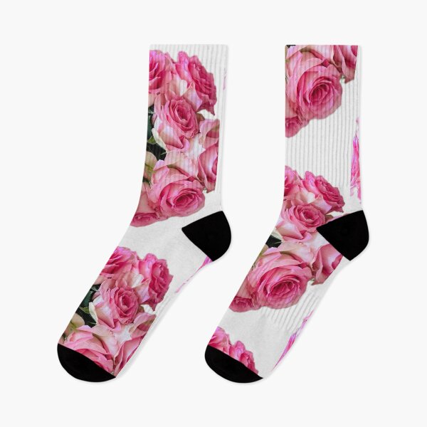 Item preview, Beautiful Bouquet of Pink Roses Isolated on White designed and sold by BalkanBloom.