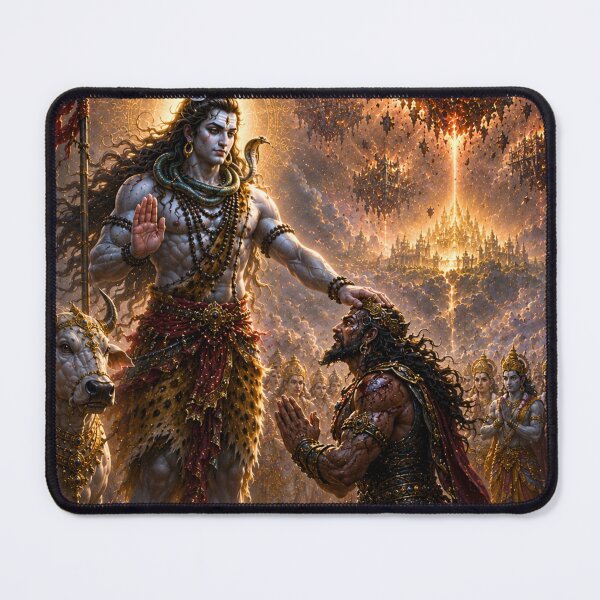 Item preview, Mahadev War Series: The Burning of Tripura – Lord Shiva’s Cosmic Arrow designed and sold by Homyar.