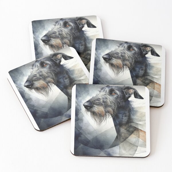 Item preview, Breathscalting portrait of a scottish deerhound designed and sold by aghnadarragh.