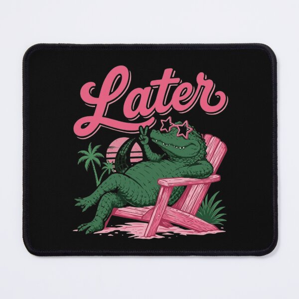 Item preview, Cool Retro Alligator Chilling Beach Vibe - See Ya Later Gator designed and sold by haitrieuic96.