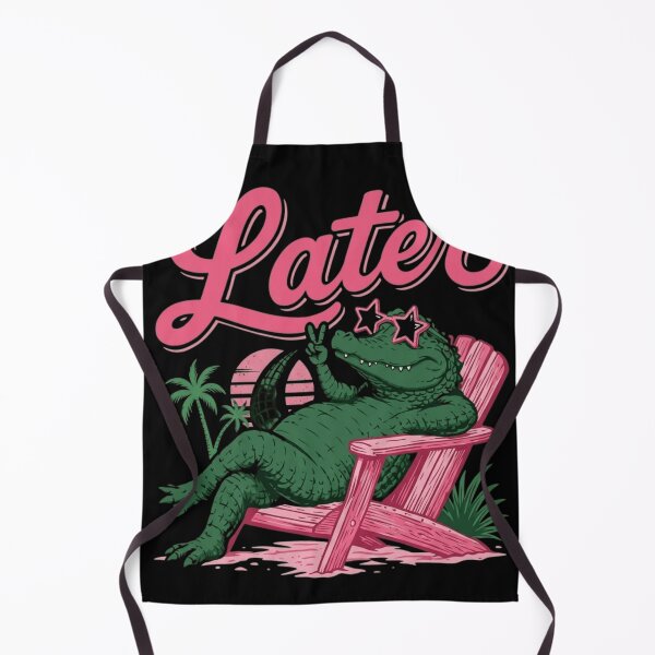 Item preview, Cool Retro Alligator Chilling Beach Vibe - See Ya Later Gator designed and sold by haitrieuic96.