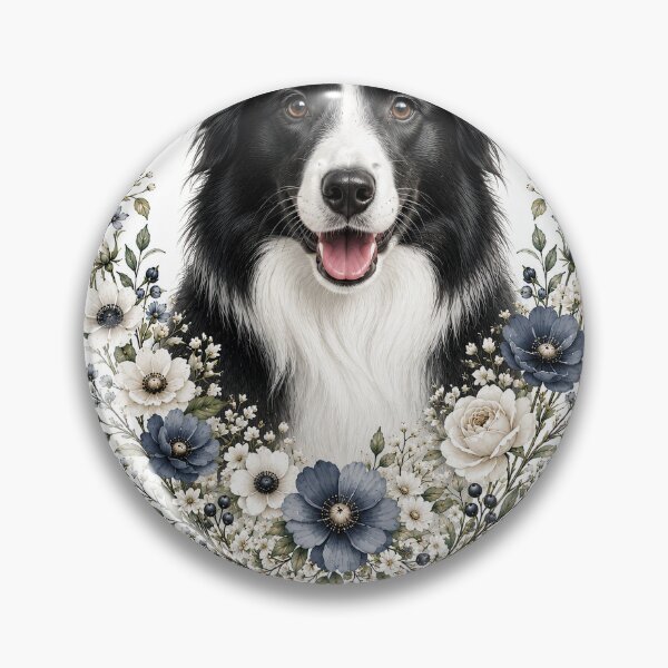 Item preview, Border Collie Mom Floral Dog Lover Art designed and sold by DogLove.