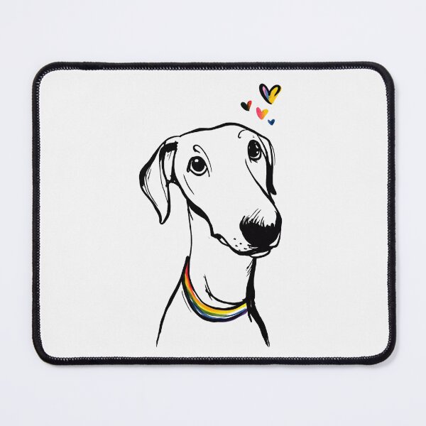 Item preview, Rainbow Collar Dog Pride Portrait designed and sold by PixelQ.