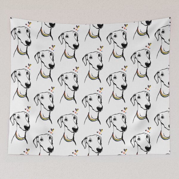 Item preview, Rainbow Collar Dog Pride Portrait designed and sold by PixelQ.