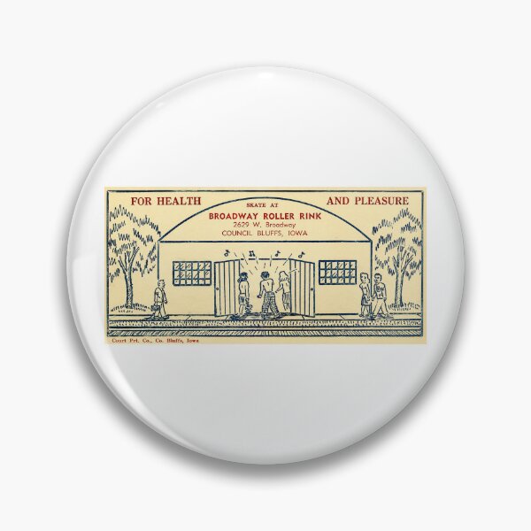 Item preview, Broadway Roller Rink Council Bluffs Iowa Roller Skating Rink Sticker Decal Label designed and sold by tislord.