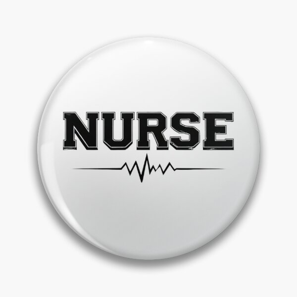 Item preview, Nurse Lifeline – Classic Varsity Typography with Heartbeat EKG designed and sold by Radhestore.