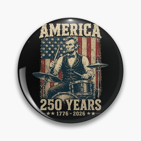 Item preview, Abe Lincoln Drumming America 250 Years 1776-2026 Patriotic Vintage designed and sold by haitrieuic96.