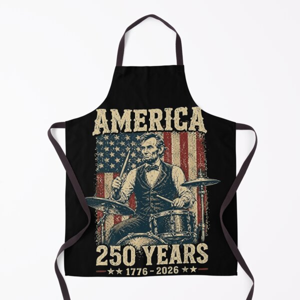 Item preview, Abe Lincoln Drumming America 250 Years 1776-2026 Patriotic Vintage designed and sold by haitrieuic96.