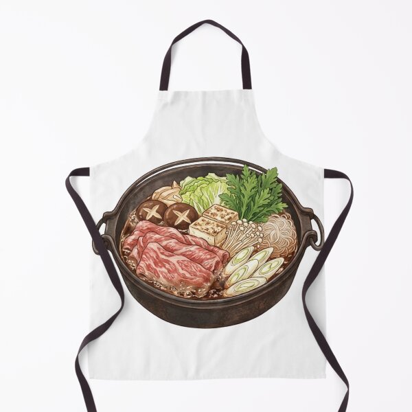 Item preview, Traditional Japanese Sukiyaki Hot Pot Illustration designed and sold by vekotpu.