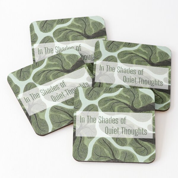 Item preview,  Shades of Quiet Thoughts Botanical Quote designed and sold by LazyGeniusArt.