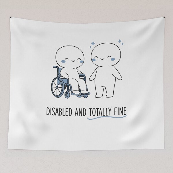 Item preview, Disability Awareness Disabled And Totally Fine designed and sold by LuminOrb.