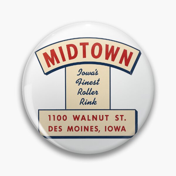 Item preview, Midtown Des Moines Iowa Roller Skating Rink Sticker Decal Label designed and sold by tislord.