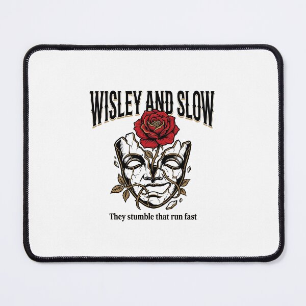 Item preview, Romeo and Juliet Wisely And Slow Rose Mask Quote designed and sold by Fenay Designs.