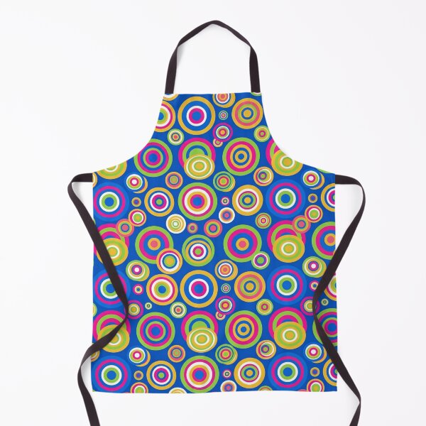 Item preview, Psychedelic Retro Circles Bold Seamless Pattern Print designed and sold by Inkworksbyshery.