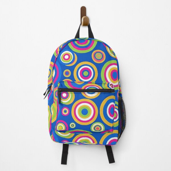 Item preview, Psychedelic Retro Circles Bold Seamless Pattern Print designed and sold by Inkworksbyshery.