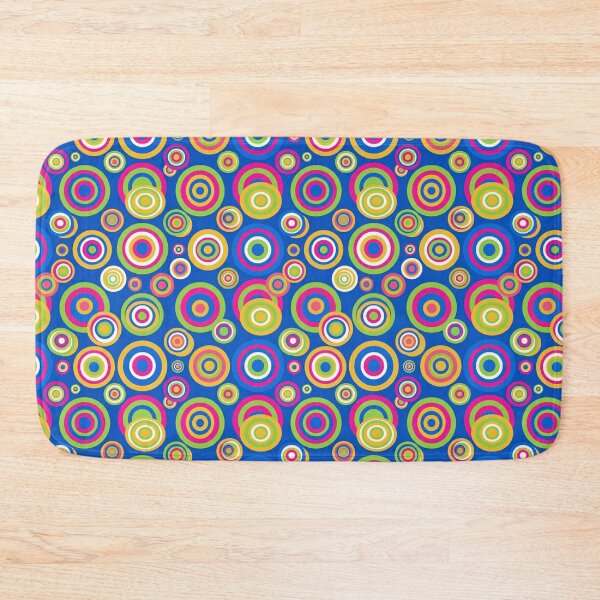 Item preview, Psychedelic Retro Circles Bold Seamless Pattern Print designed and sold by Inkworksbyshery.