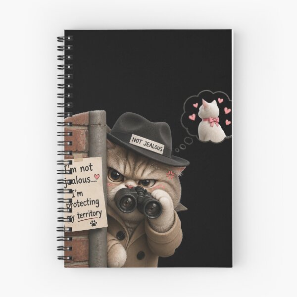 Item preview, Grumpy Detective Cat Not Jealous designed and sold by alvinavery.