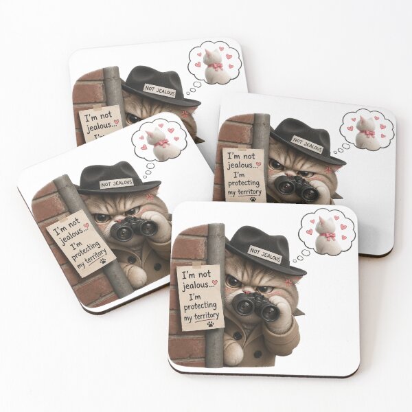 Item preview, Grumpy Detective Cat Not Jealous designed and sold by alvinavery.
