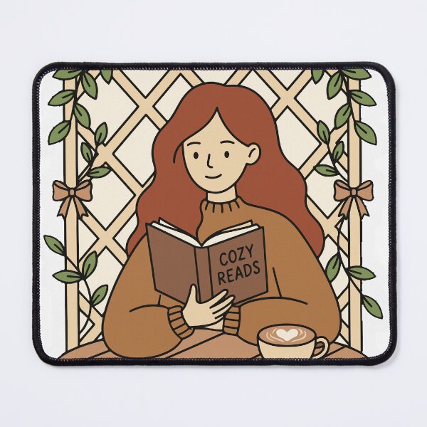 Item preview, Cozy Reads Girl - Autumn Cottagecore Book Lover designed and sold by FlatInkStudio.