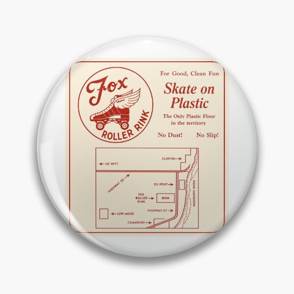 Item preview, Fox Roller Rink Dubuque Iowa Roller Skating Rink Sticker Decal Label designed and sold by tislord.