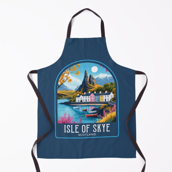 Item preview, Isle of Skye Vintage Travel Illustration designed and sold by HomeLivingCo.
