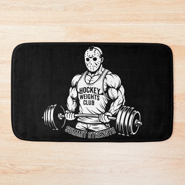 Item preview, Jason Voorhees Hockey Weights Club - Funny Horror Gym designed and sold by Brexmore3.