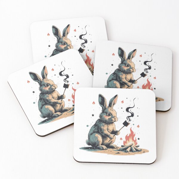 Item preview, Cozy Bunny Campfire Night designed and sold by AQUILAKREO.