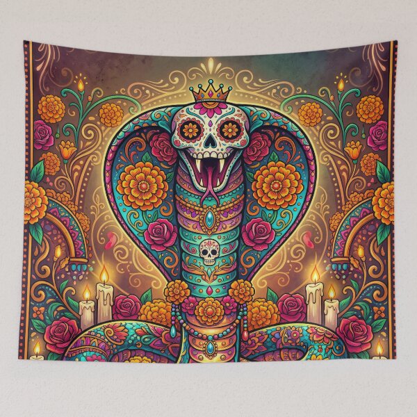 Item preview, Calavera Cobra in Mexican Fantasy Style designed and sold by WonderPiks.