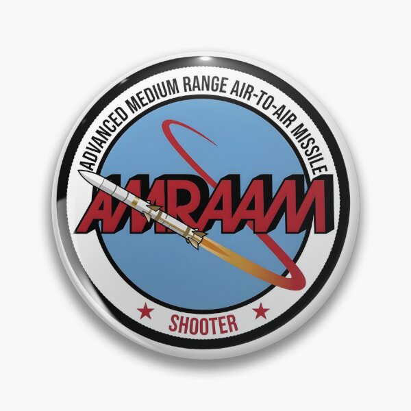 Item preview, AMRAAM Shooter Program Badge (Advanced Medium Range Air-to-Air Missile) designed and sold by CharlieDesings.