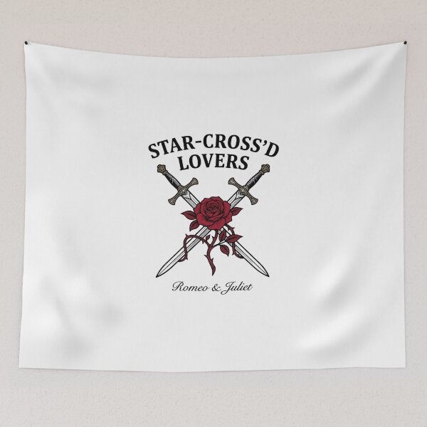 Item preview, Romeo and Juliet Star Crossd Lovers Rose Daggers Design designed and sold by Fenay Designs.