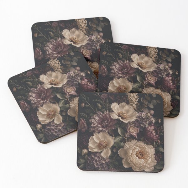 Item preview, Dark Botanical Floral Wall Art Poster  designed and sold by Tienda-Vane.