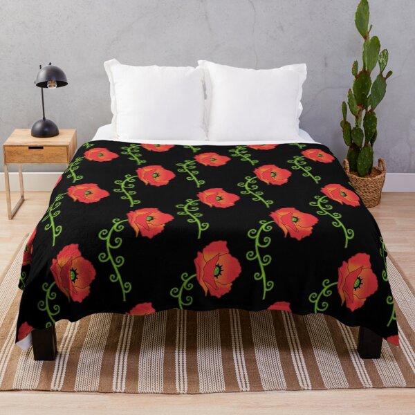 Item preview, Poppy and spiral leaves designed and sold by Lagueny.