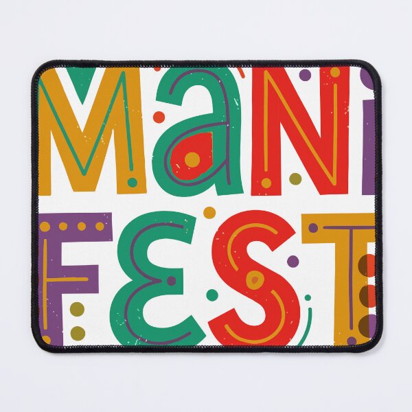 Item preview, Manifest Colorful Playful Groovy y2k Lettering designed and sold by yellowpumkin.