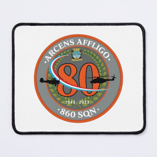 Item preview, 80th Anniversary Commemorative Emblem of 860 Squadron (Arcens Affligo) designed and sold by CharlieDesings.
