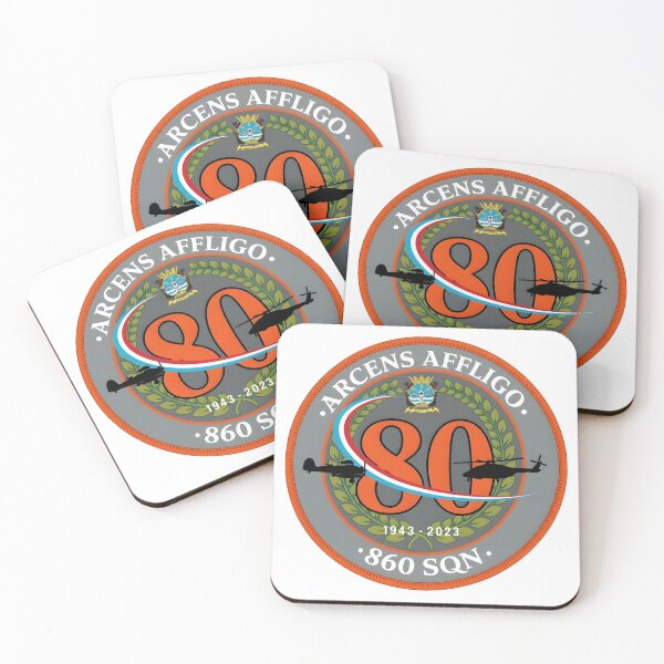 Item preview, 80th Anniversary Commemorative Emblem of 860 Squadron (Arcens Affligo) designed and sold by CharlieDesings.