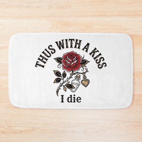 Item preview, Romeo and Juliet Thus With A Kiss I Die Gothic Rose Quote designed and sold by Fenay Designs.